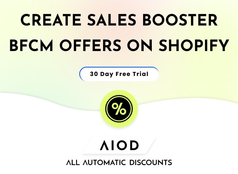 create sales booster bfcm offers on shopify