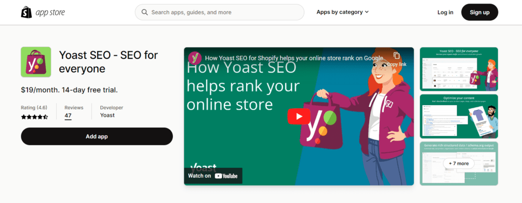 yoast seo app