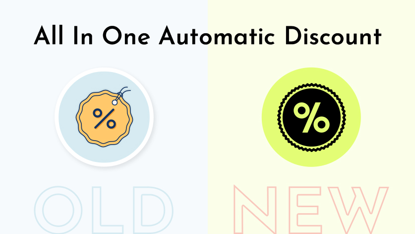 all in one automatic discount logo rebranding for the Shopify app