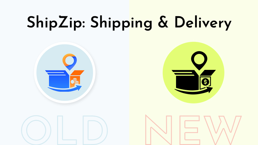 shipzip shipping & delivery logo rebranding for the Shopify app