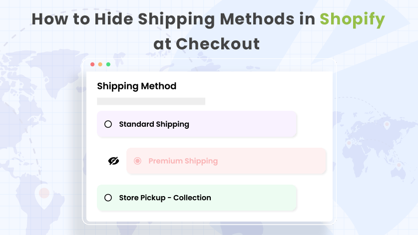 How to Hide Shipping Methods in Shopify at Checkout