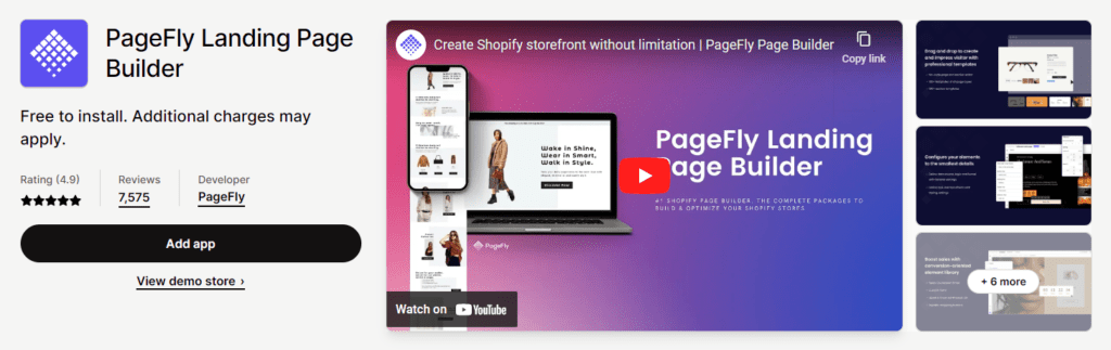 PageFly Landing Page Builder shopify apps