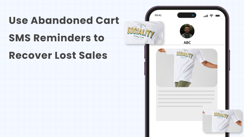 This image shows that how to use abandoned cart sms reminders to recover lost sales