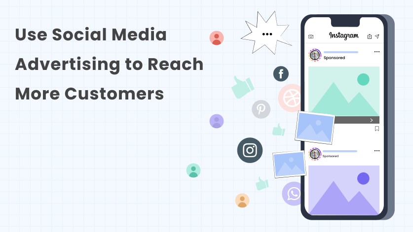 Set Up a Shopify Store: Tip #13: This image shows that how to use social media advertising to reach more customer
