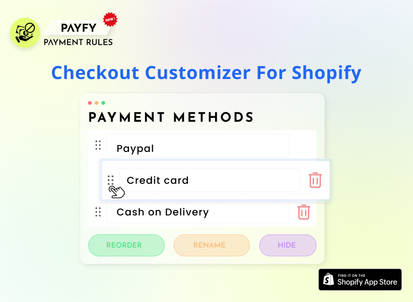 Payfy - Shopify Checkout Customizer