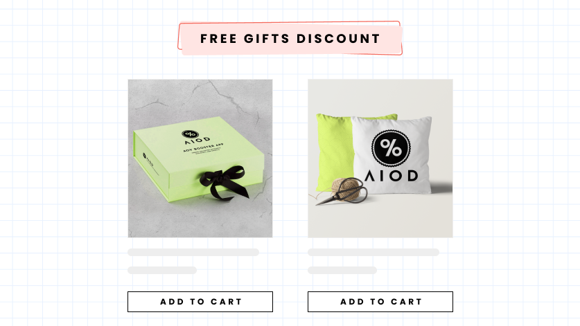free gifts discount type in shopify