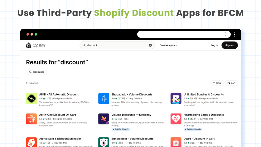 third party shopify discount app for BFCM