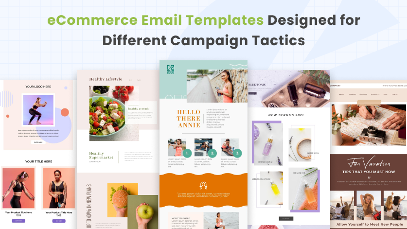ecommerce email templates designed for different campaign